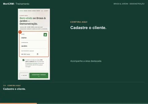 O cadastro do cliente no celular inicia o ciclo do cashback